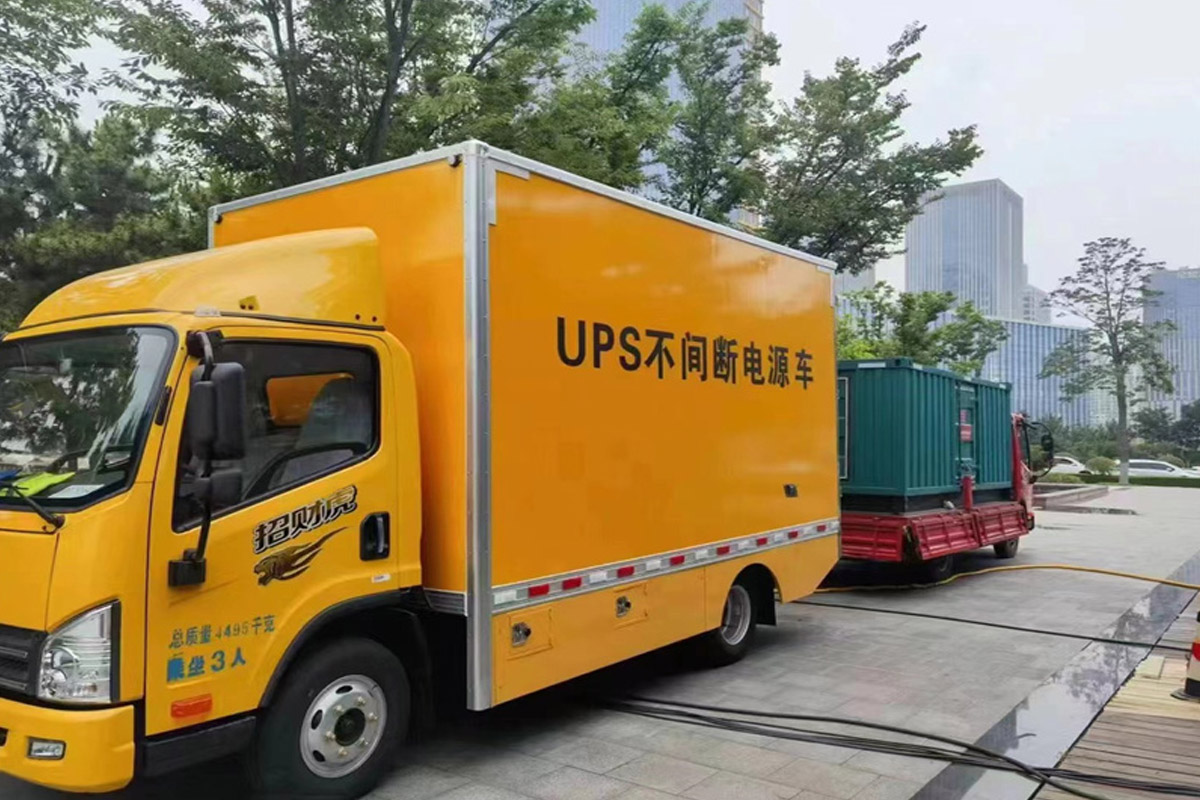 江陵发电机租赁施工现场