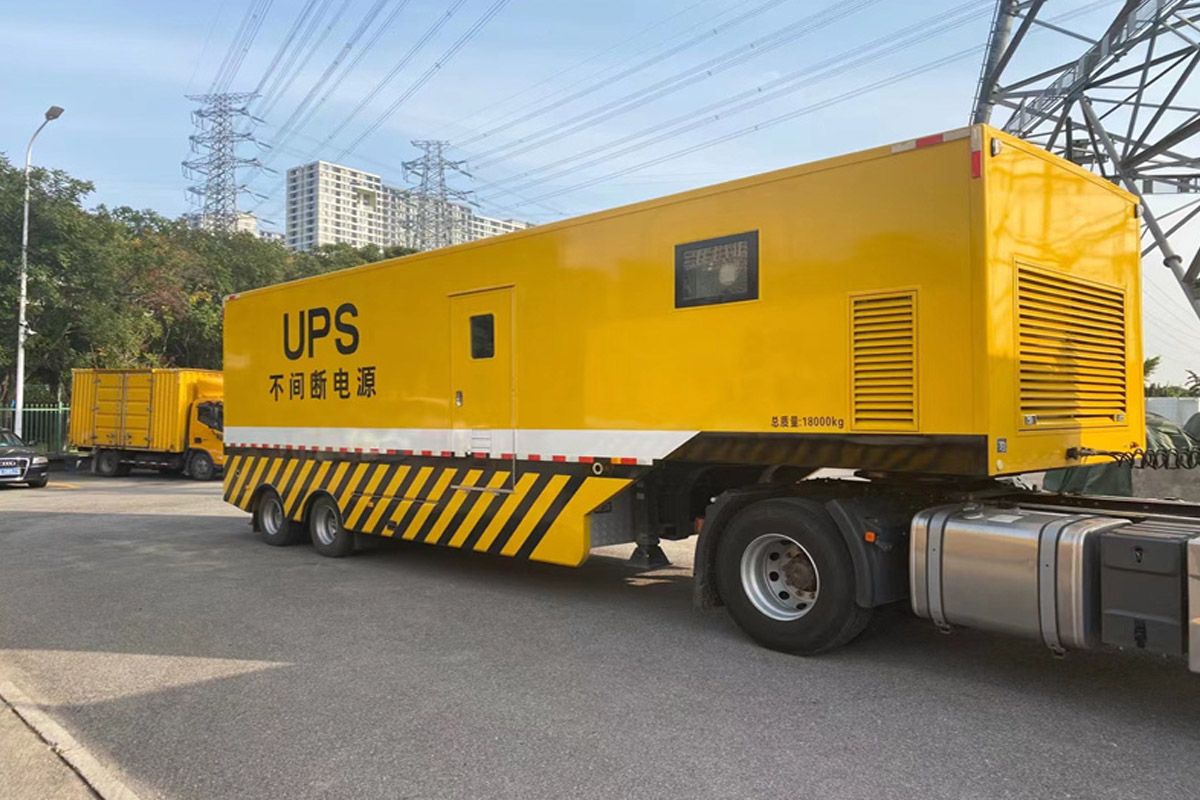 江陵发电机租赁施工现场